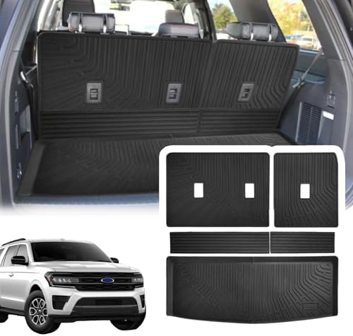 Cargo Liner Compatible with 2018-2024 Ford Expedition/Lincoln Navigator Trunk by YEBOOCA
