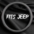 Leather Car Steering Wheel Cover, Breathable Laser-Perforated, Premium Texture by TRROCC
