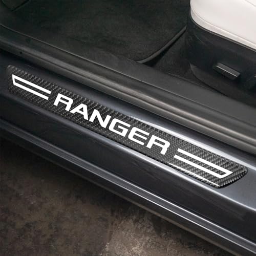 iPick Image for Ford Ranger Real Carbon Fiber 4 Pcs Universal Door Sill Step - Image 3