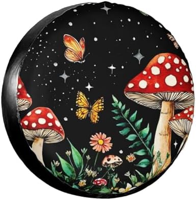 Magical Red Mushrooms Spare Tire Cover by TZBVTAU