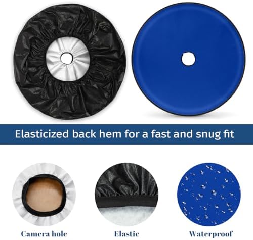 Spare Tire Cover with Backup Camera Hole Fit - Image 3