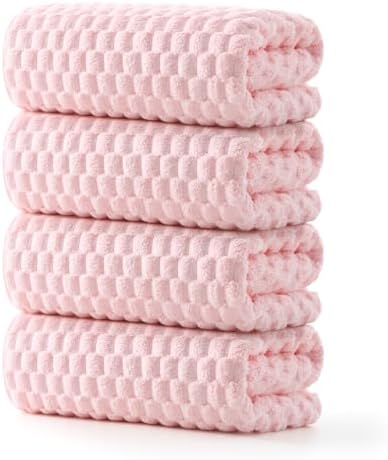 REDKISS 4 Pack Pink Bath Towels by REDKISSOnline