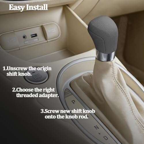 Car Gear Shift Knob Cover, Comfortable Silicone Anti-Skid Vehicle Shifter Stick - Image 4
