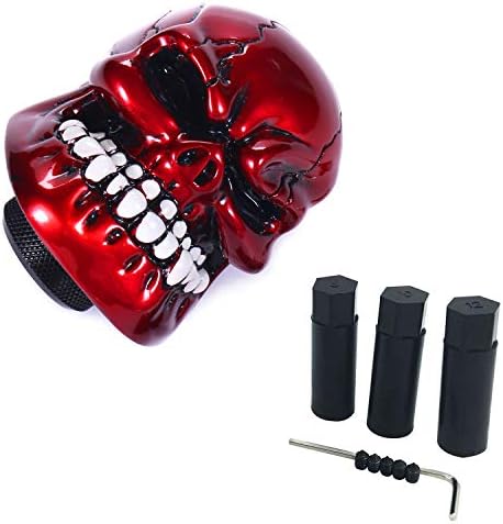 Skull Shift Knob Cars Truck Gear Shifter Stick Handle SUV Red - Image 6