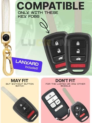 Lucrum Compatible with Honda Key Fob Cover & Keychain - Image 2