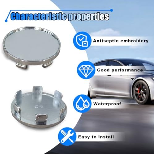 4PCS Wheel Center Cap, Snap-in Plastic Rim Center Hub Caps Cover, 2.12 '' Outer - Image 3