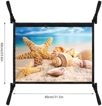 Starfish Car Storage Mesh Organizer Ceiling Cargo Net Double-Layer Adjustable - Image 2