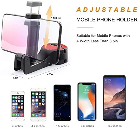 Car Headrest Hook with Phone Holder, Universal 360 Rotation Headrest Hooks - Image 4