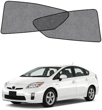 Car Window Shade for Prius Hatchback-No Prius C& V 2010-2015, 2 Pack UV & Glare by Unknown