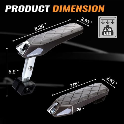 Tooenjoy Folding Car Door Step Vehicle Pedal Ladder - Image 2