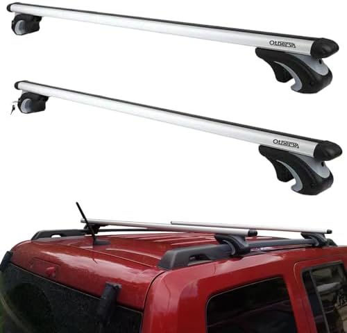 Aero Aluminum Universal 56'' Roof Rack Cross Bars, Existing Raised Side Rail by Otherya