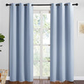 NICETOWN Vintage Blue Blackout Curtains, 2 Panels by NICETOWN