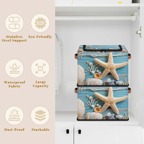 Ocean Shells Starfish Storage Bins - Image 2