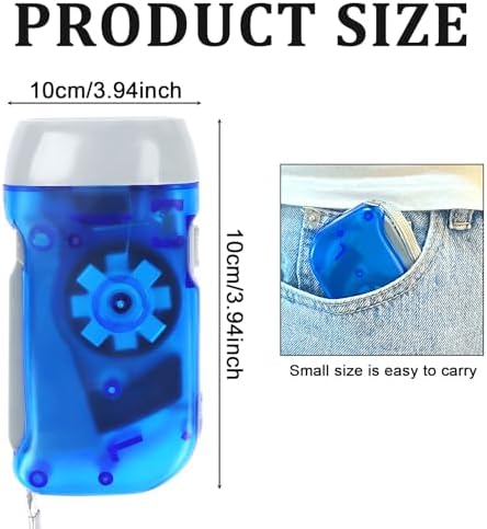 60 Pcs Hand Crank Flashlight Handpress Flashlights 3 LED Powerful Emergency - Image 2