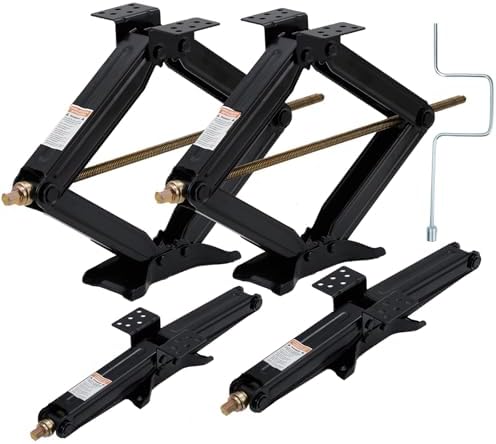 Heavy-Duty RV Stabilizer Scissor Jacks 2-Pack, 7500 LBS Capacity Each, by Unknown