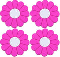 4-Pack Car Cup Holder Coaster Inserts, Daisy Shape, 2.75 Inch Non-Slip Silicone by MEAJOO