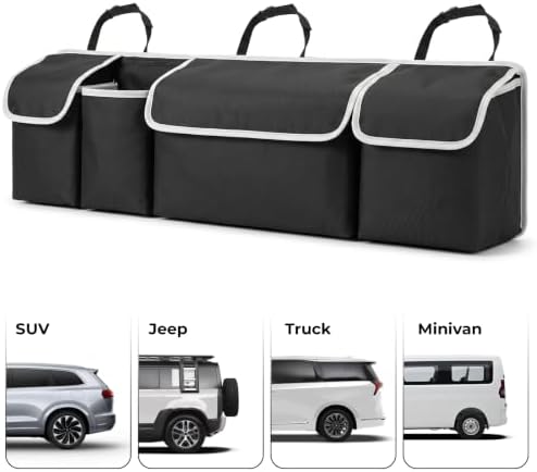 Car Trunk Organizer for SUV, Hanging Backseat Storage Bag 40.16" x 11.02" - Image 5