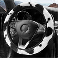 Cow Print Car Steering Wheel Cover, Cute Cow Print Anti-Slip Plush Wheel by Unknown