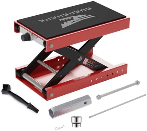 Aluminum Motorcycle Scissor Lift Jack, 1100LBS Heavy Duty by Unknown