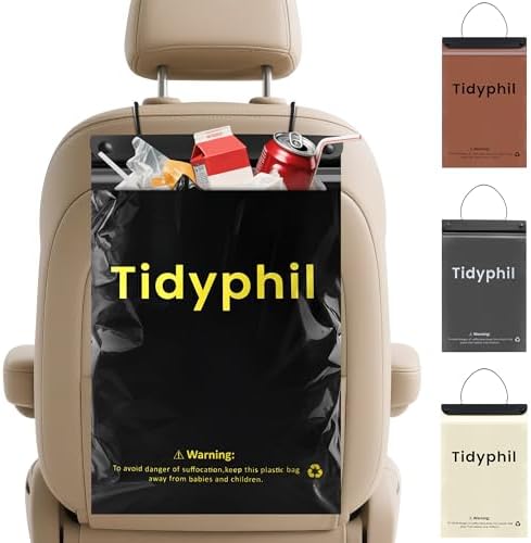 150 PCS Disposable Car Trash Bags Hanging, 2 Gallon Car Garbage Bags. Black by Unknown