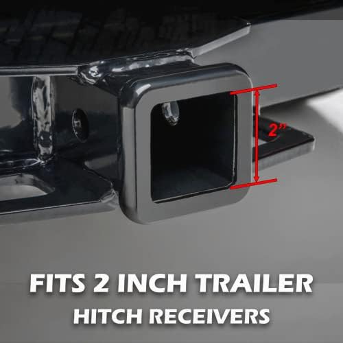 Chrome Line American Flag Metal Trailer Hitch Cover - Image 4
