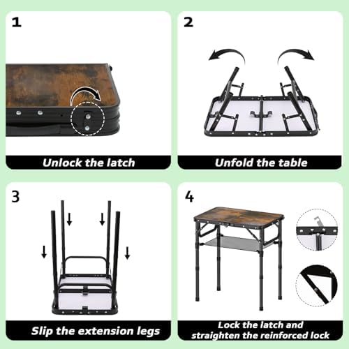 YihuiKo Small Folding Picnic Table - Image 5