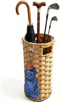 Rattan Umbrella Stand with Drip Tray by Attoshow