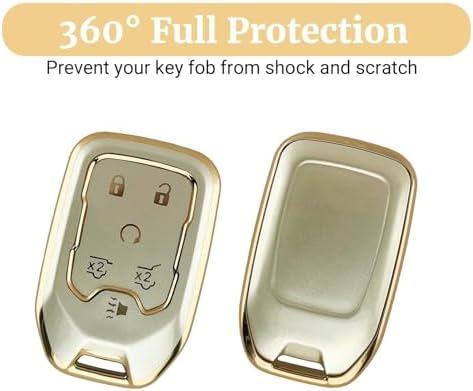 Joouheax Soft TPU 6-Button for Chevy Key Fob Cover - Image 4