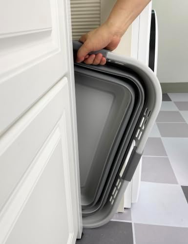 SAMMART 42L Collapsible Plastic Storage Basket - Image 3