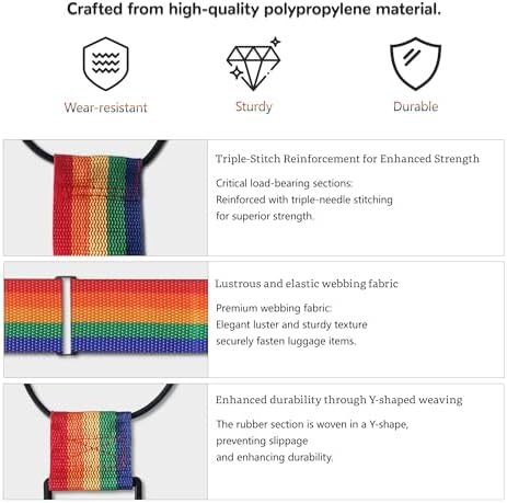 Luggage Straps Bag Bungee Luggage Straps Suitcase Adjustable Belt，Add a Bag - Image 6