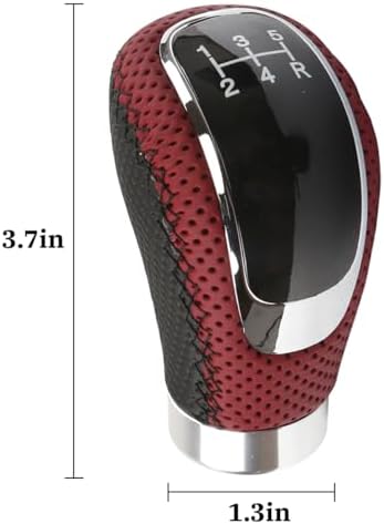Osilly 5 Speed Shift Knob, Weighted Manual Gear Shifter Knobs, Leather Gear - Image 2