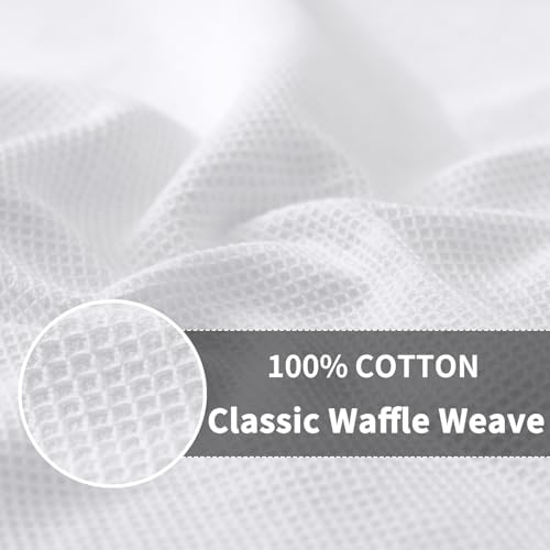 Homaxy 100% Cotton Waffle Weave Kitchen Towels, 6 Pack - Image 2