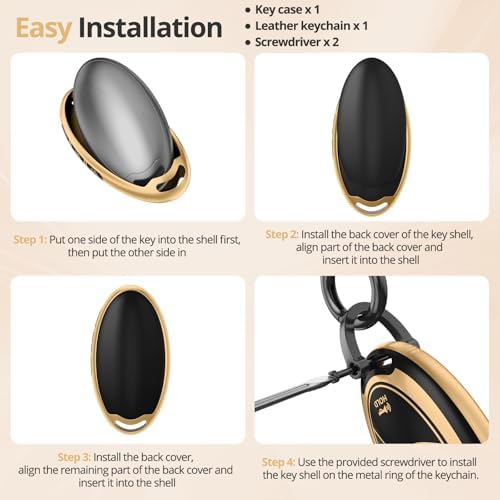 for Hyundai Key Fob Cover & Leather Keychain - Image 7