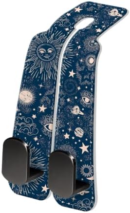 PU Leather Car Seat Hook, Storage Headrest Hanger, Cute Car Backseat Organizer by Unknown