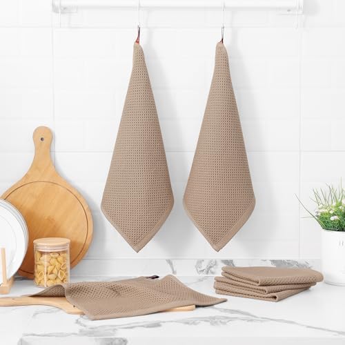 Kitinjoy 100% Cotton Waffle 6-Pack Kitchen Towels - Image 6