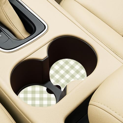 Ceramic Car Coasters – Absorbent Car Cup Holder Coaster Set - Image 3