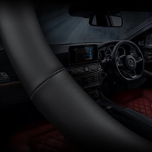 Carodi Leather car Steering Wheel Cover, Ultra-Thin, Comfortable, Breathable - Image 6