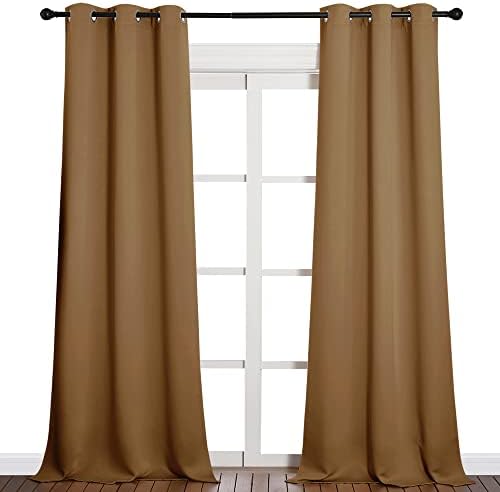 NICETOWN Sleek Blackout Curtains 2 Panels W42 x L90-inch - Image 2