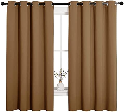 NICETOWN Sleek Blackout Curtains, 2 Panels, W55 x L68-inch - Image 2