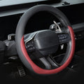 Valleycomfy Microfiber Leather Steering Wheel Cover 14.5"-15" Wine red by Valleycomfy