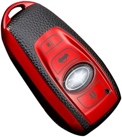 for Subaru Key Fob Cover, Premium Soft TPU Leather Full Cover Protection Key by Cacacar