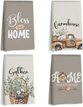 Lovdazzles 4 Pcs Pastoral Eucalyptus Kitchen Towels Tea Towel by Lovdazzles