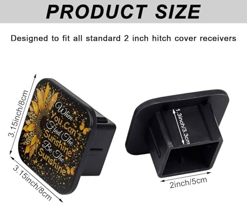 2" Trailer Hitch Cover Rubber Receiver Tube Cap Trailer Hitch Covers - Image 2