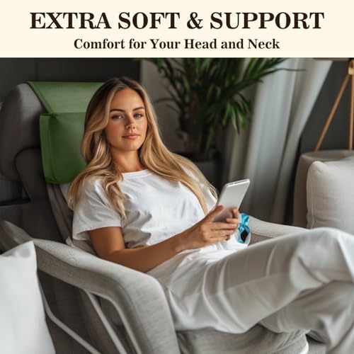 Recliner Headrest Pillow, Adjustable Comfort Neck & Head Support Pillow - Image 2
