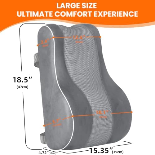 CloudBliss XL Lumbar Support Pillow, Memory Foam - Image 2