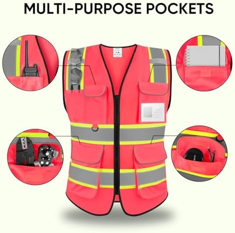 TICONN High Visibility Reflective Safety Vest - Image 4