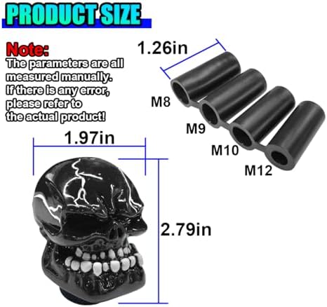 Skull Car Gear Shift Knob, Big Tooth Gear Stick Shifter Knob - Image 2