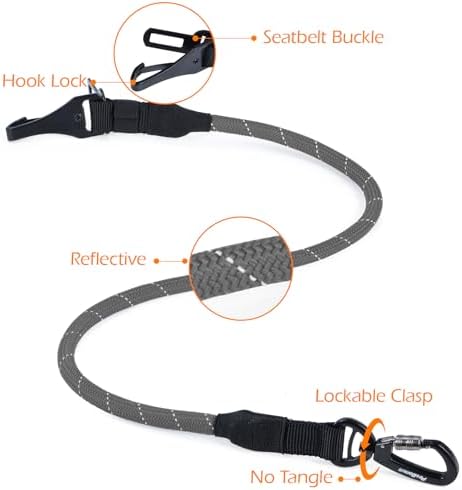 PetBonus Dog Seat Belt for Car, Durable Rope Dog Car Harness for Vehicle - Image 6