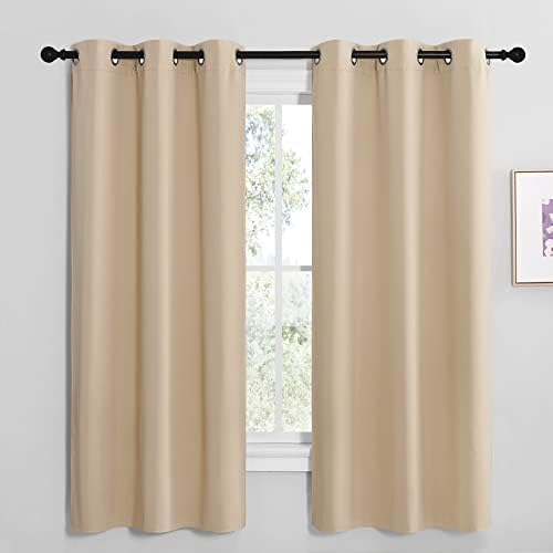 NICETOWN Biscotti Beige Room Darkening Curtains by NICETOWN