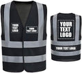 AYKRM 12 colour High visibility viz vest hi vis viz reflective work by AYKRM